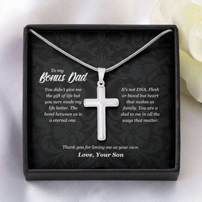 Dad Necklace, Bonus Dad Gift Necklace From Son, Bonus Dad Thank You Gift, Stepdad Gift Father's Day Rakva