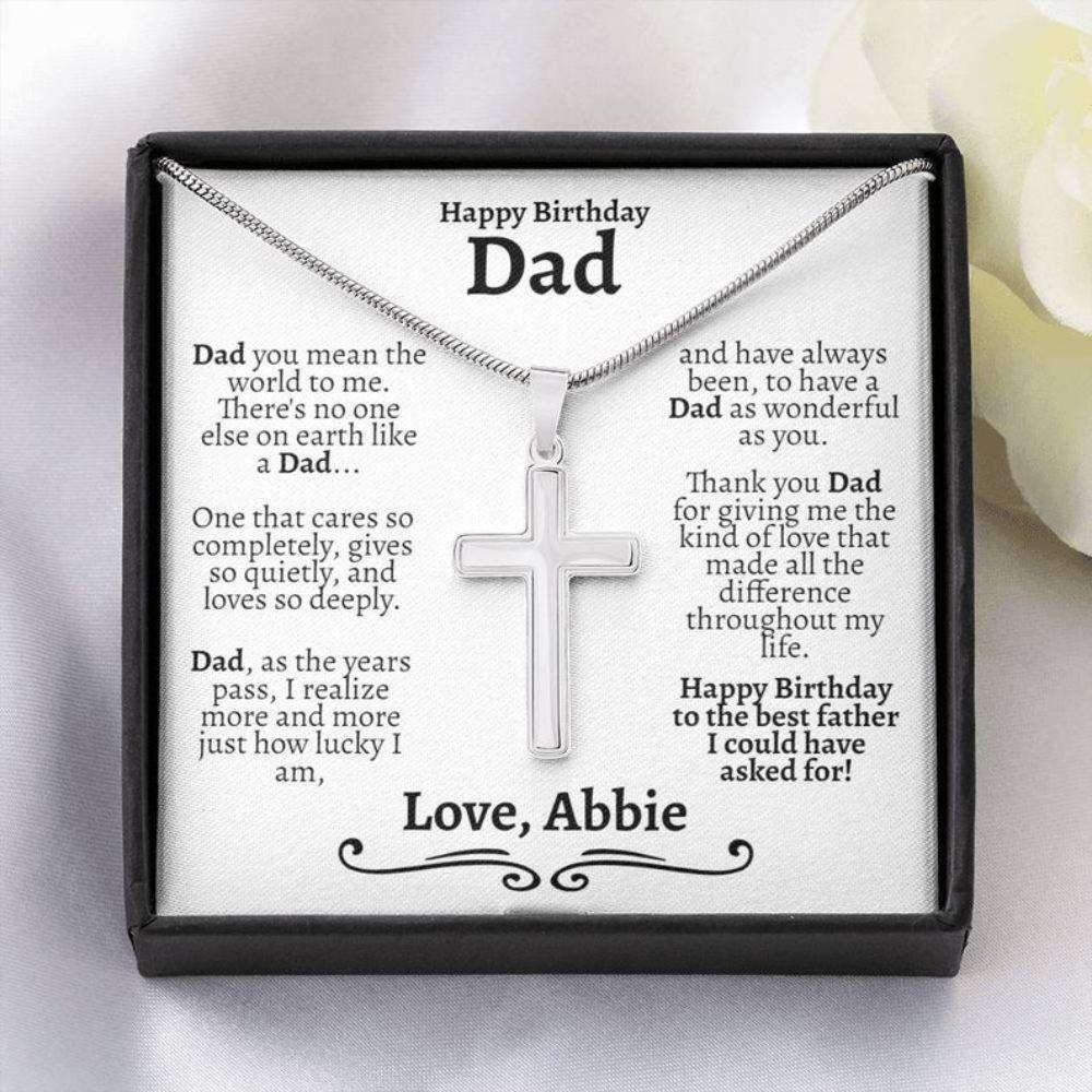 Dad Necklace, Dad Birthday Necklace Gift, Gift For Dad On 60Th Birthday, 70Th Birthday Necklace Gift For Dad, Gift For Dad On 50Th Birthday Father's Day Rakva