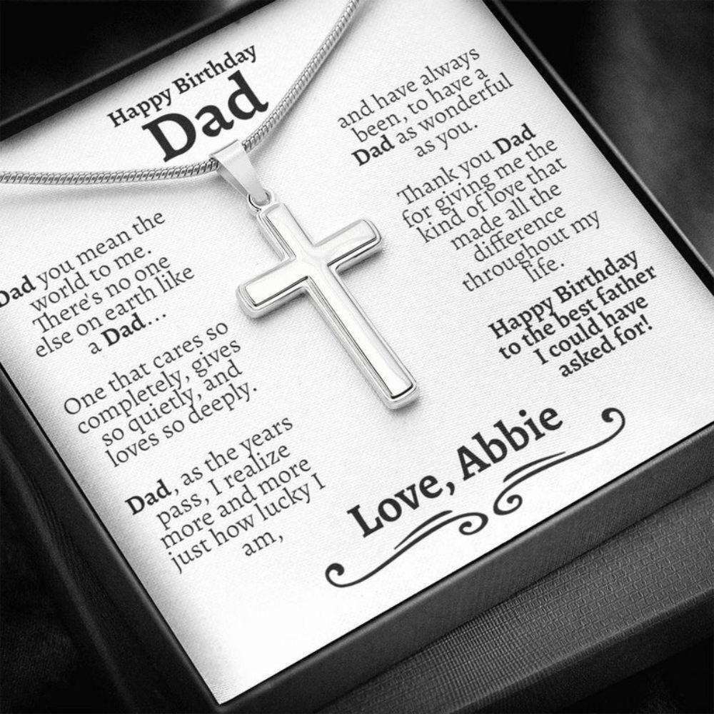 Dad Necklace, Dad Birthday Necklace Gift, Gift For Dad On 60Th Birthday, 70Th Birthday Necklace Gift For Dad, Gift For Dad On 50Th Birthday Father's Day Rakva