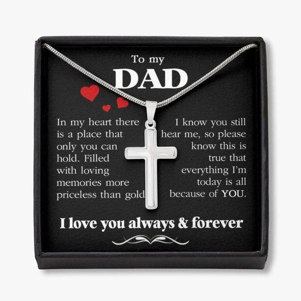 Dad Necklace, Dad Thank You Gift, Birthday Gift For Dad, Father’S Day Gift For Dad, Daughter To Dad Necklace Gift Father's Day Rakva