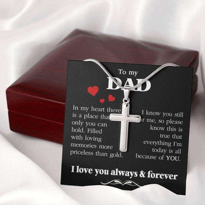 Dad Necklace, Dad Thank You Gift, Birthday Gift For Dad, Father’S Day Gift For Dad, Daughter To Dad Necklace Gift Father's Day Rakva