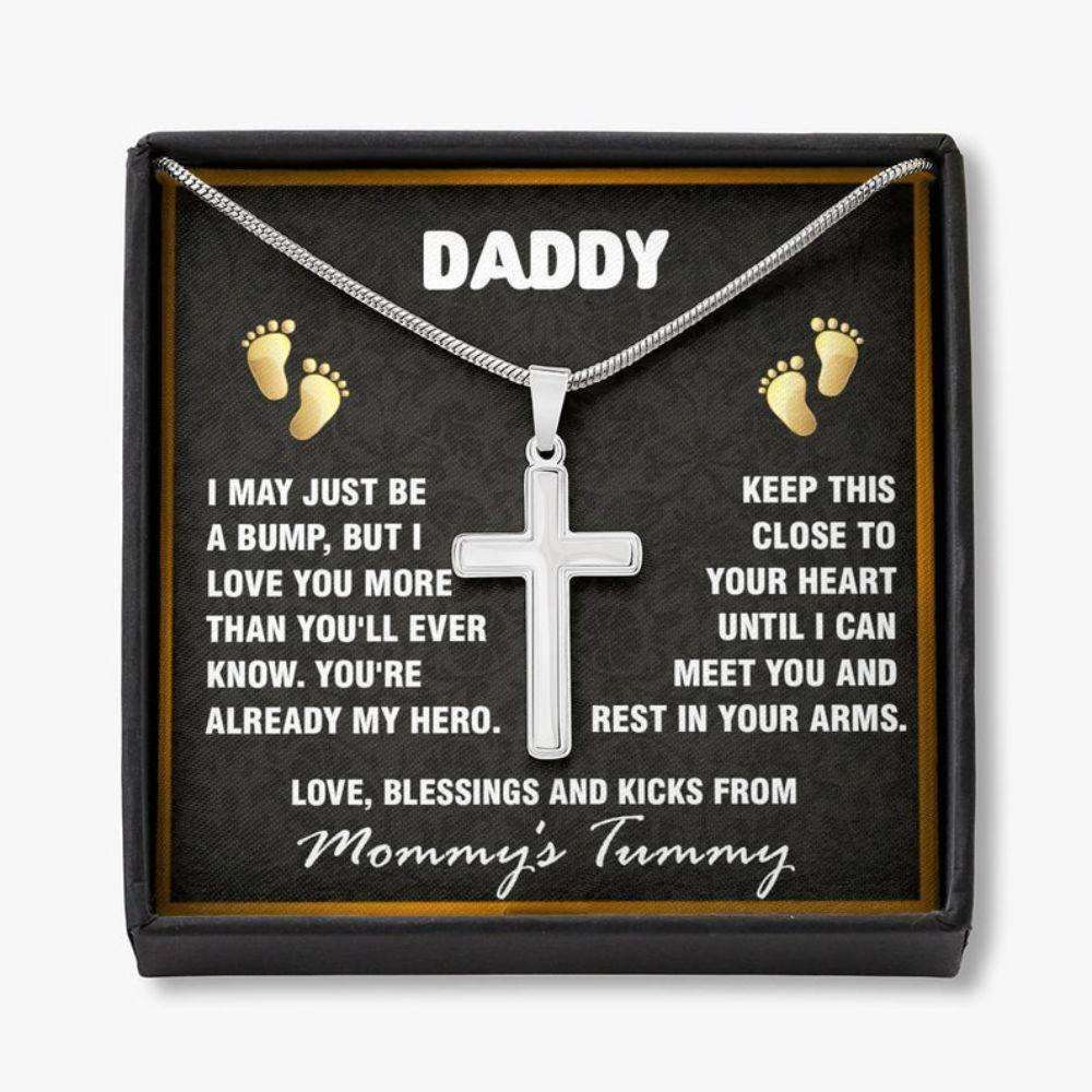 Dad Necklace, Daddy To Be Cross Necklace Gift, First Time Dad Gift, Gift For New Dad, New Dad Gift, Daddy Necklace Father's Day Rakva