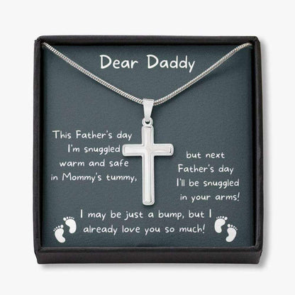 Dad Necklace, Daddy To Be Gift, First Fathers Day Gift For New Dad, Gift For Future Dad, Daddy Necklace From Unborn Baby Gifts for dad Rakva