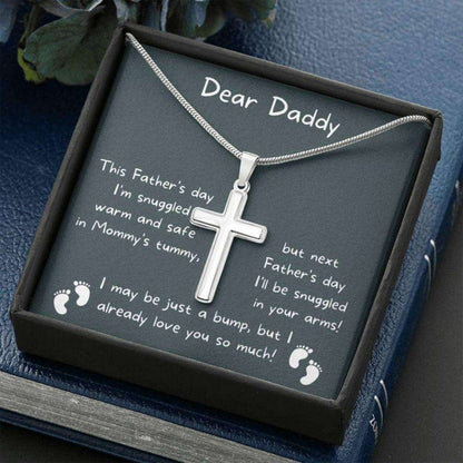 Dad Necklace, Daddy To Be Gift, First Fathers Day Gift For New Dad, Gift For Future Dad, Daddy Necklace From Unborn Baby Gifts for dad Rakva