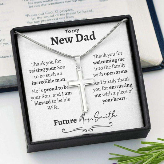 Dad Necklace, Father In Law Wedding Gift, Wedding Gift For Father Of The Groom From Bride, Future Father In Law Gift, Bride Gift Father's Day Rakva