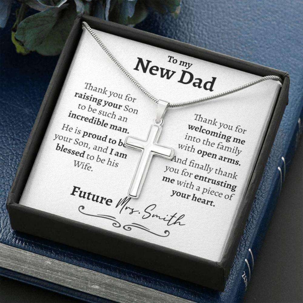 Dad Necklace, Father In Law Wedding Gift, Wedding Gift For Father Of The Groom From Bride, Future Father In Law Gift, Bride Gift Father's Day Rakva