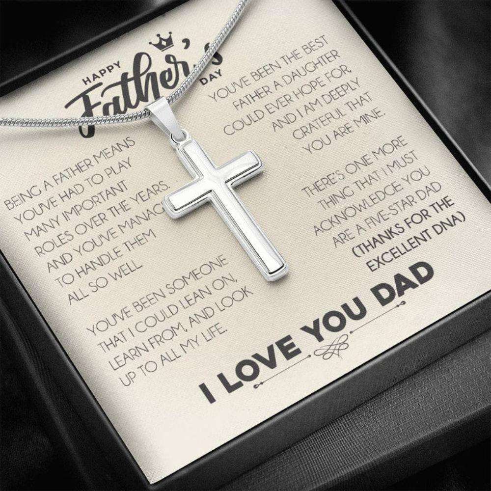 Dad Necklace, Father Necklace Father’S Day Gift, Christian Gift For Dad, Father Daughter Necklace Father's Day Rakva