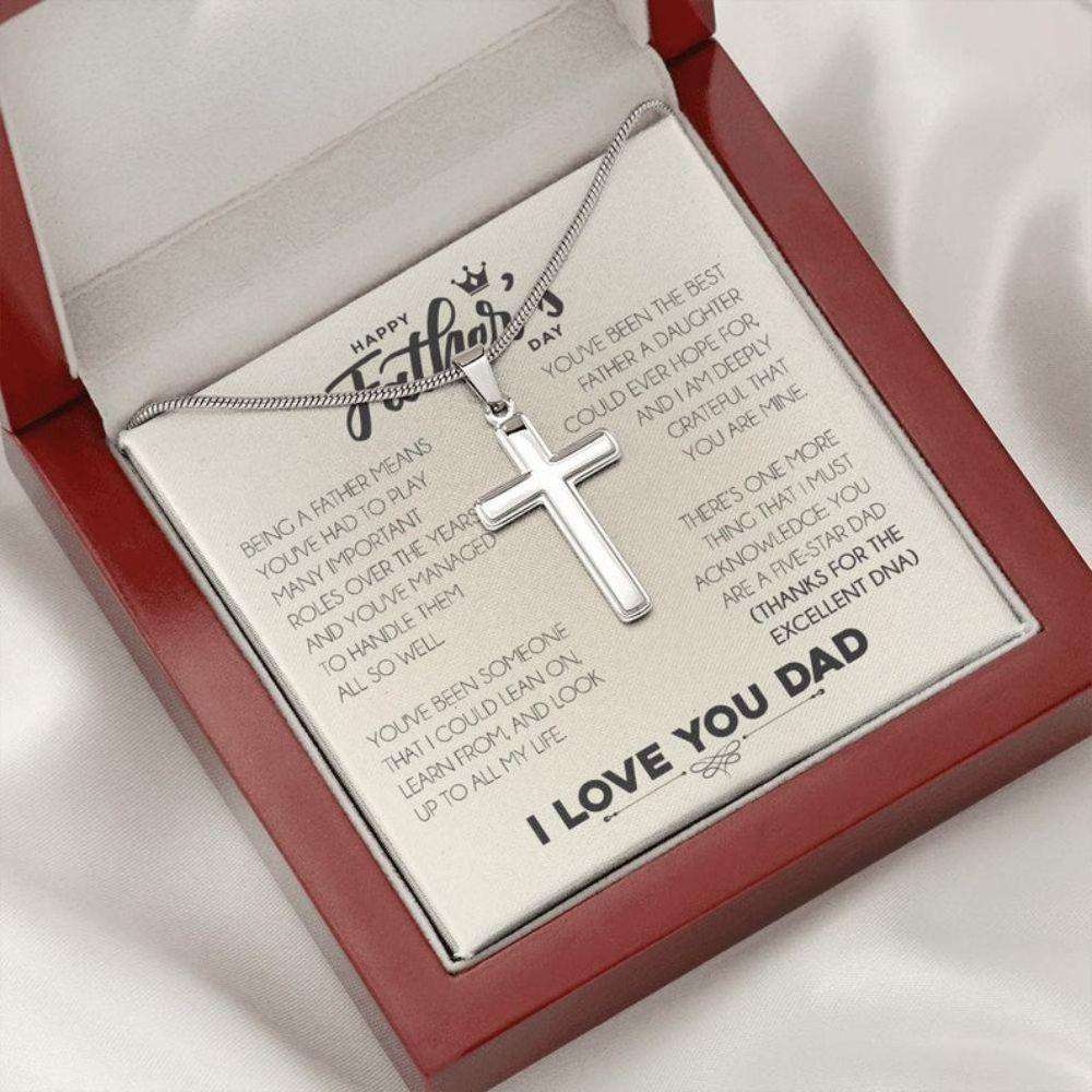 Dad Necklace, Father Necklace Father’S Day Gift, Christian Gift For Dad, Father Daughter Necklace Father's Day Rakva