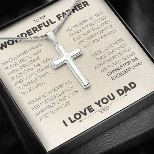 Dad Necklace, Father Necklace Father’S Day Gift, Christian Gift For Dad, Father Son Necklace Father's Day Rakva