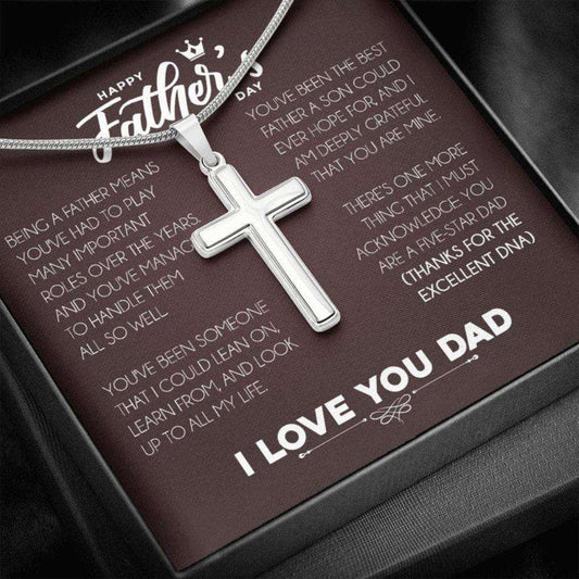 Dad Necklace, Father Necklace Father’S Day Gift, Christian Gift For Dad, Father Son Necklace Father's Day Rakva