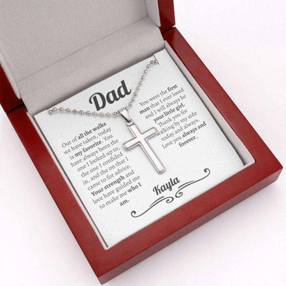 Dad Necklace, Father Of The Bride Gift, Gift For Dad On Wedding Day Necklace From Daughter, Wedding Gift To Dad From Bride, Sentimental Gift Father's Day Rakva