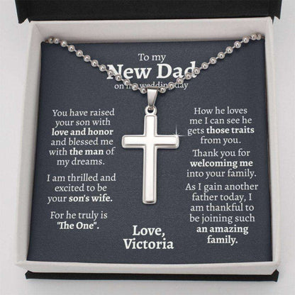 Dad Necklace, Father Of The Groom Gift From Bride, Father In Law Wedding Gift, Father Of The Groom Necklace, Father In Law Gift From Bride Father's Day Rakva