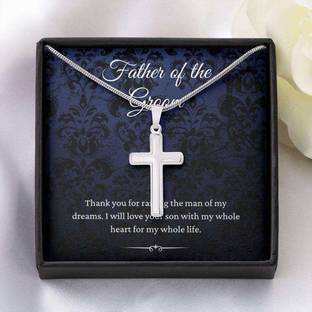 Dad Necklace, Father Of The Groom Wedding Gift From Bride, To Father Of The Groom Necklace From Daughter In Law Father's Day Rakva