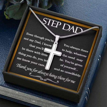 Dad Necklace, Father’S Day Gift For Step-Dad, Necklace For Step Dad, Stepfather Gift From Stepdaughter And Stepson Father's Day Rakva