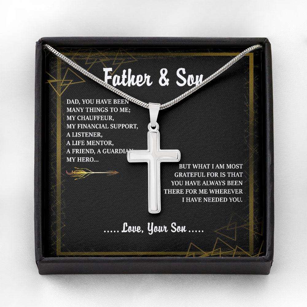 Dad Necklace, Father�S Day Gift From Son “ Father And Son Fathers Day Necklace Cross Necklace Father's Day Rakva