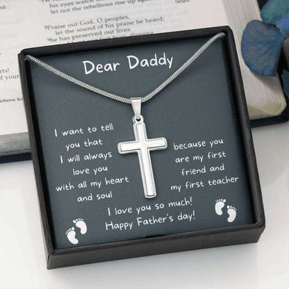 Dad Necklace, Fathers Day Gift From Baby, New Dad Gift, First Father’S Day Gift For New Dad, First Time Dad Necklace Gifts for dad Rakva