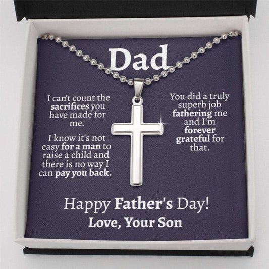 Dad Necklace, Fathers Day Gift From Son, Gifts For Dad, Sentimental Gift For Dad From Son, Gift From Son To Dad, Fathers Day Gift Ideas From Son Father's Day Rakva