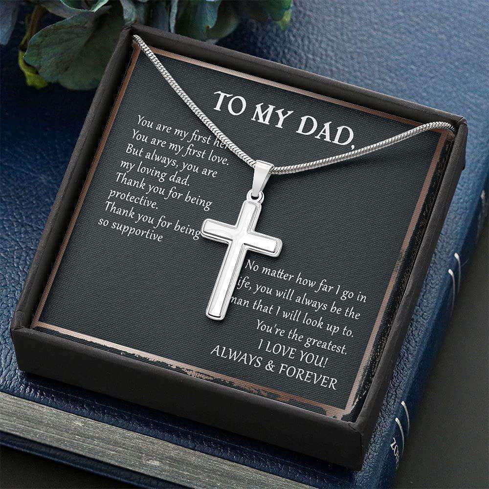 Dad Necklace, Gift For Dad , Gift From Daughter Son Fathers Day Necklace Gifts for dad Rakva