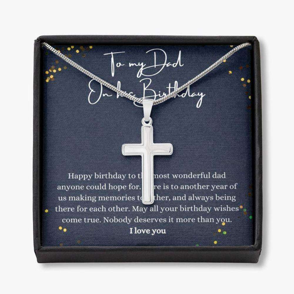 Dad Necklace Gift, Happy Birthday Dad Gift, Father Birthday, Father Thoughtful Necklace Father's Day Rakva