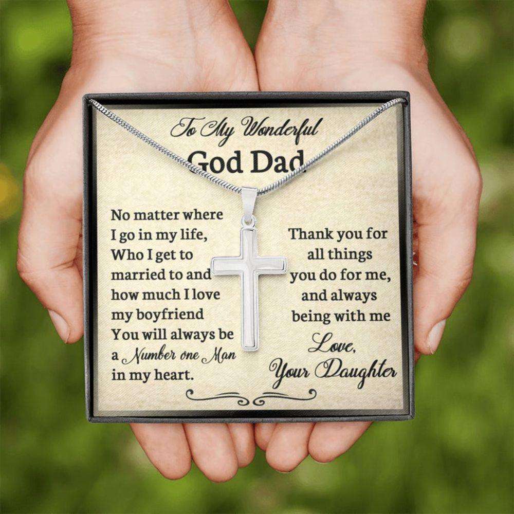 Dad Necklace, Goddad Necklace, To My Wonderful Goddad Necklace, Gift For God Dad From Daughter Gifts For Daughter Rakva