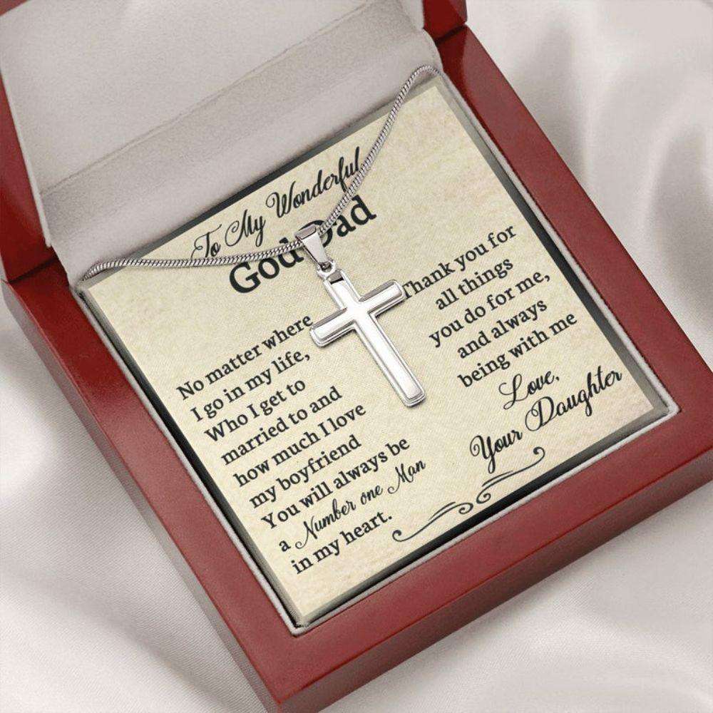 Dad Necklace, Goddad Necklace, To My Wonderful Goddad Necklace, Gift For God Dad From Daughter Gifts For Daughter Rakva