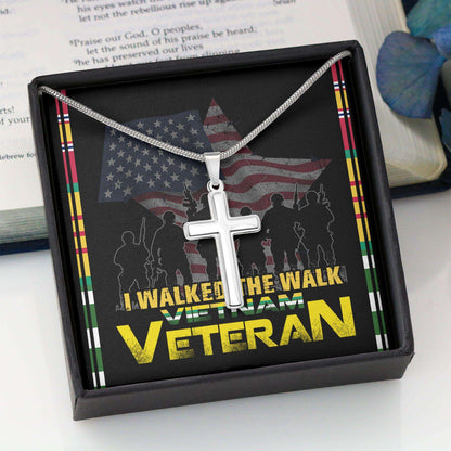 Dad Necklace, Grandfather Necklace, Necklace For Vietnam Veteran, Veteran Day Gift Father's Day Rakva