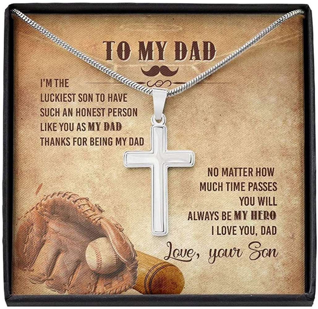 Dad Necklace, Necklace For Dad “ Son To Dad Thanks For Being My Dad “ Gift For Dad Father Day Gifts for dad Rakva