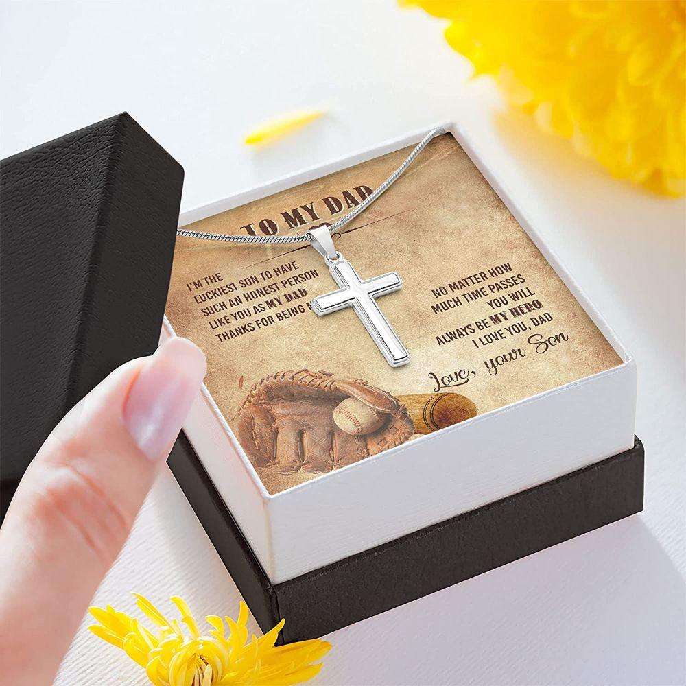 Dad Necklace, Necklace For Dad “ Son To Dad Thanks For Being My Dad “ Gift For Dad Father Day Gifts for dad Rakva