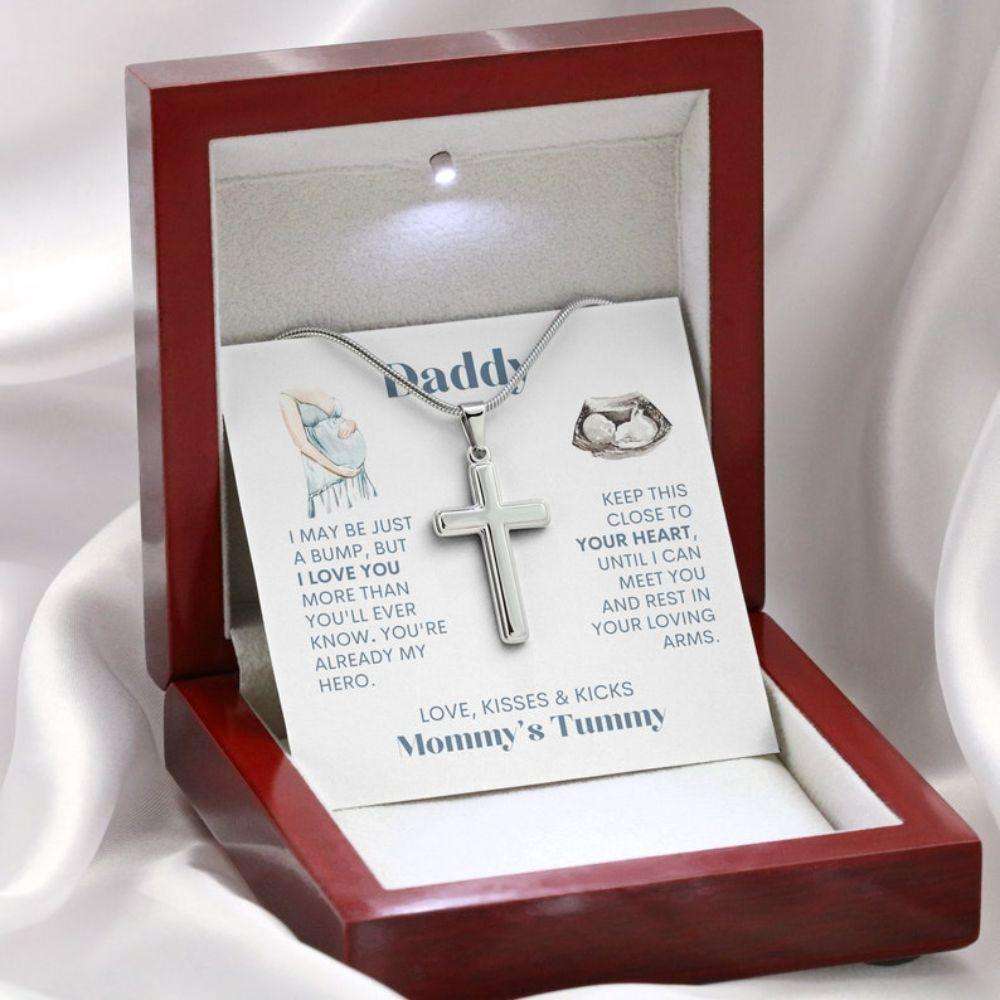 Dad Necklace, New Dad Gift From Baby, Daddy To Be 1St Father’S Day Present, Meaningful Message Card Father's Day Rakva