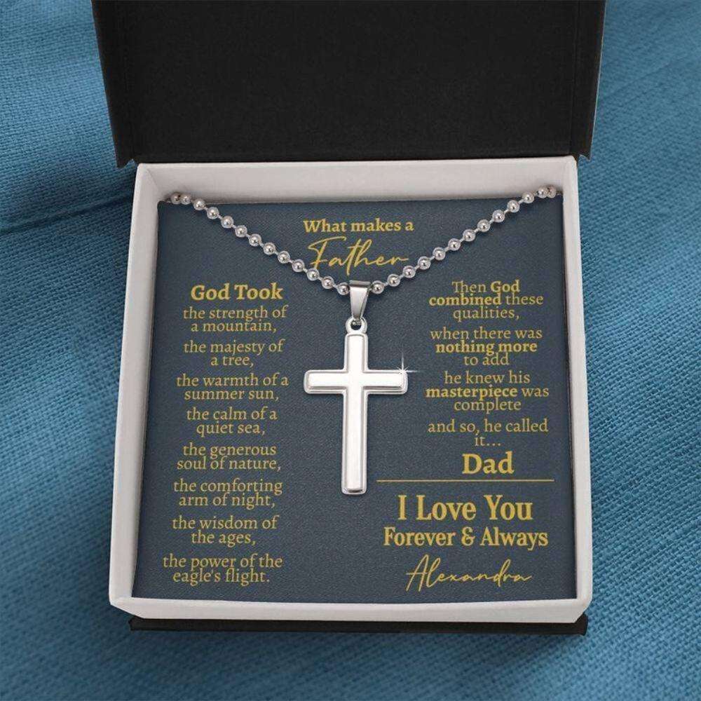 Dad Necklace, Sentimental Dad Gift From Daughter, Gifts For Dad From Daughter, Meaningful Gift For Dad, Gift For Dad Who Wants Nothing Father's Day Rakva