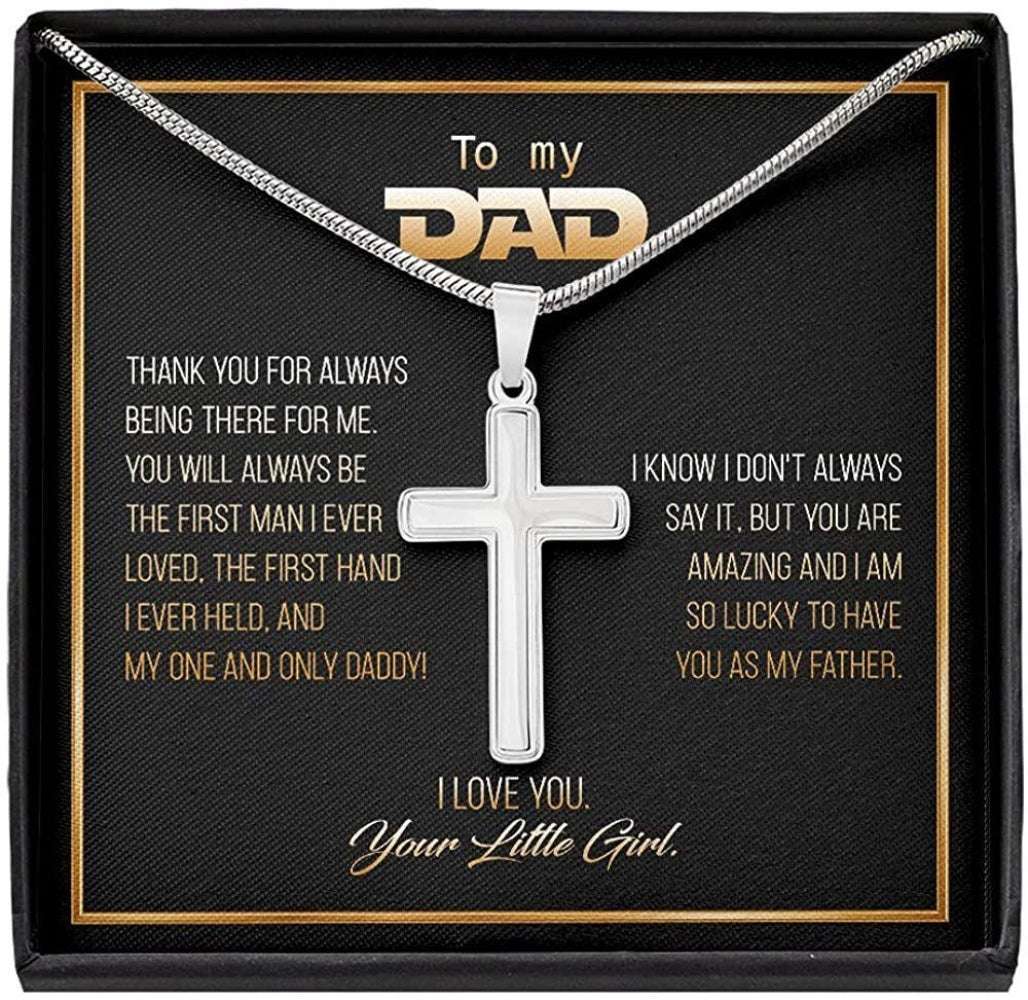 Dad Necklace, To My Dad Gift, Gift For Fathers Day Cross Necklace Gifts for dad Rakva