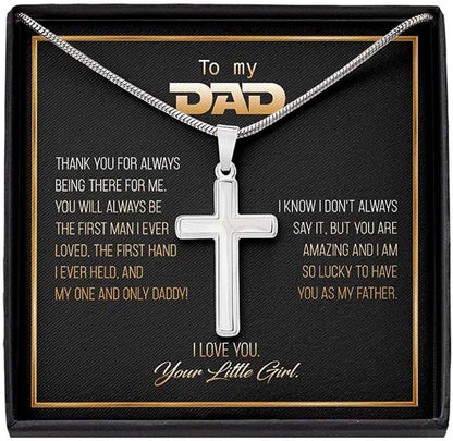 Dad Necklace, To My Dad Gift, Gift For Fathers Day Cross Necklace Gifts for dad Rakva