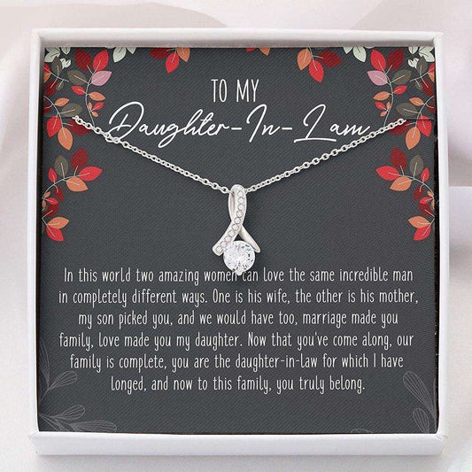 Daughter-In-Law Necklace, Alluring Beauty Necklace To My Daughter-In-Law Necklace Gifts Dughter's Day Rakva