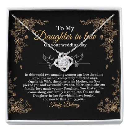 Daughter-In-Law Necklace, Bridal Shower Gifts From Mother Of The Groom, Wedding Gift For Future Daughter In Law, Welcome To The Family Custom Necklace Gifts For Daughter Rakva