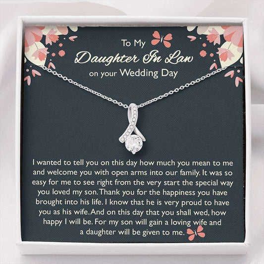 Daughter-In-Law Necklace, Bride Necklace Gift From Mother In Law, Daughter In Law Gift On Wedding Day Gift For Bride Rakva