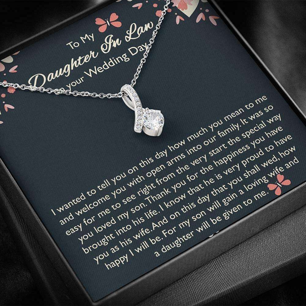 Daughter-In-Law Necklace, Bride Necklace Gift From Mother In Law, Daughter In Law Gift On Wedding Day Gift For Bride Rakva