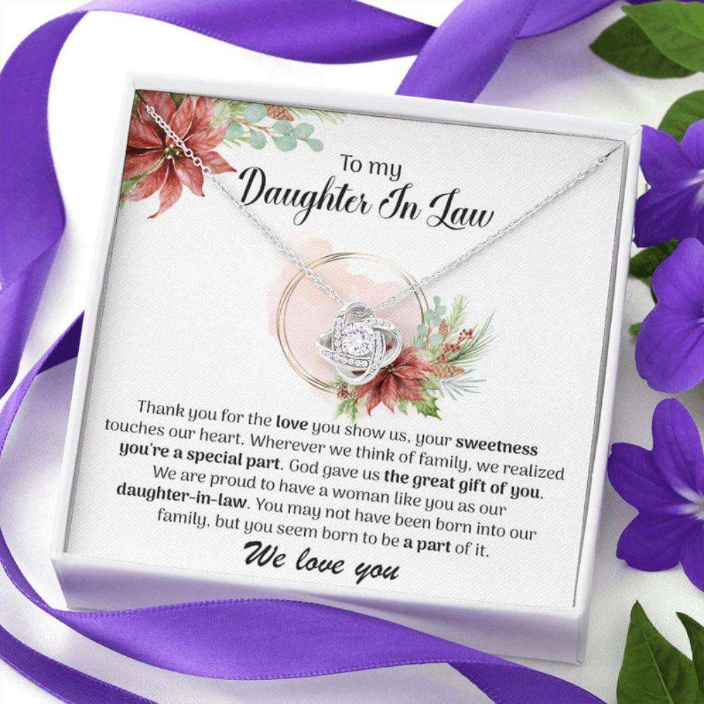 Daughter-In-Law Necklace, Christmas Necklace For Daughter-In-Law, To Our Future Daughter In Law Gift, Daughter-In-Law Necklace From Mother-In-Law Gifts For Daughter Rakva