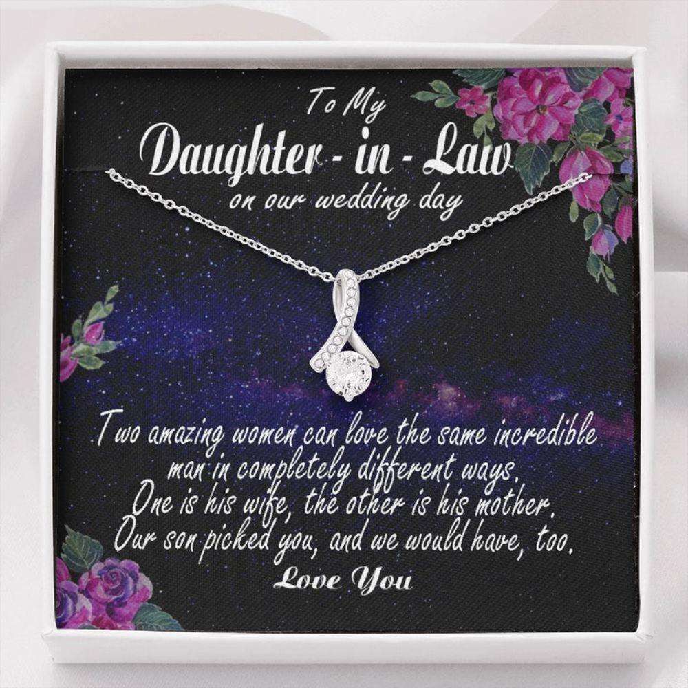 Daughter-In-Law Necklace, Daughter In Law Gift For Wedding Day, Gift For Daughter In Law, Gift For Bride Wedding Gift Gift For Bride Rakva