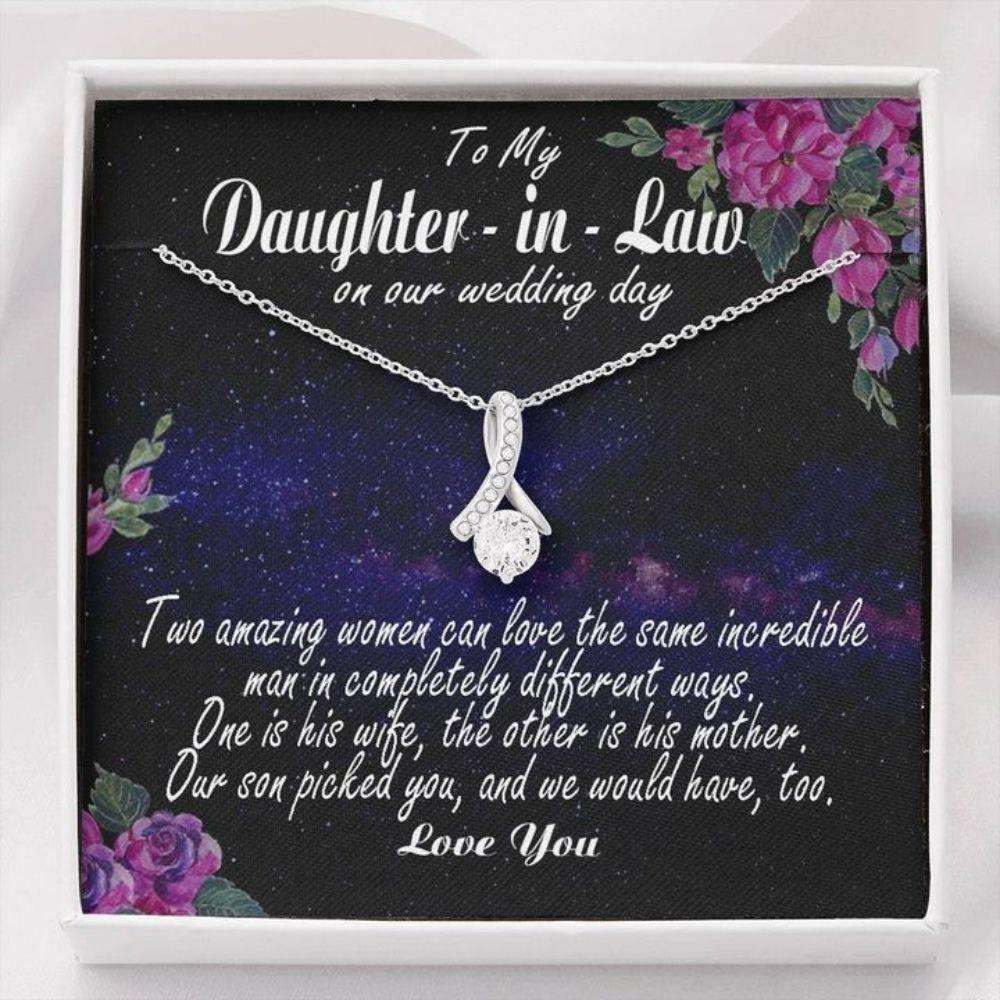 Daughter In Law Necklace, Daughter In Law Gift For Wedding Day, Necklace Gift For Her From Mother In Law Gifts For Daughter Rakva