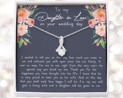 Daughter-In-Law Necklace, Daughter In Law Gift On Wedding Day, Future Daughter In Law, Wedding Gift, Bride Gift From Mother In Law Dughter's Day Rakva