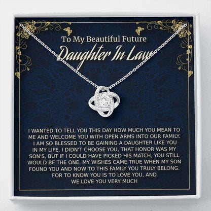 Daughter-In-Law Necklace, Future Daughter-In-Law Gift On Wedding Day, Bride Gift From Mother In Law, Bonus Daughter Dughter's Day Rakva