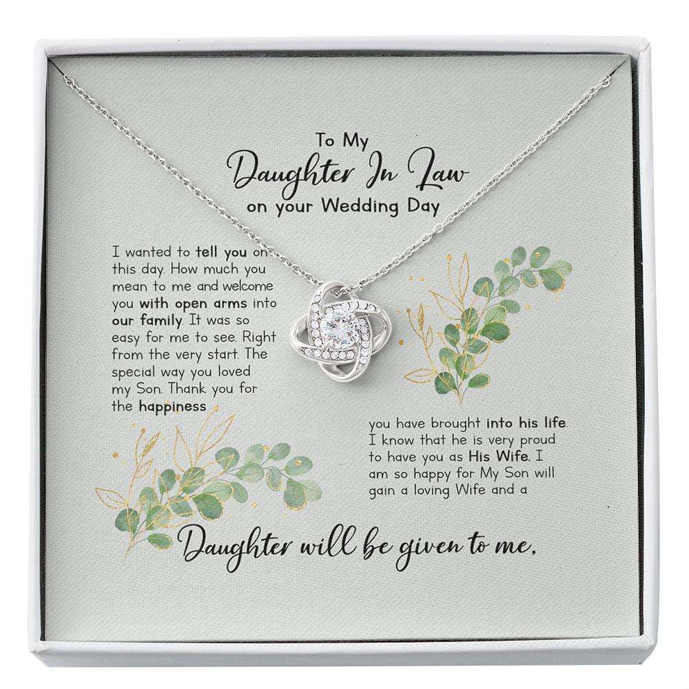 Daughter-In-Law Necklace, Gift For Bride From Mother Of Groom, Bridal Shower Gifts From Mother Of The Groom, Daughter In Law Gift Gifts For Daughter Rakva