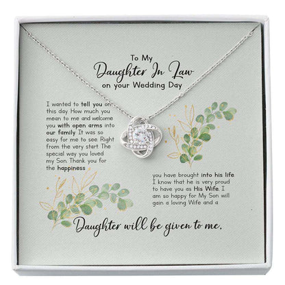 Daughter-In-Law Necklace, Gift For Bride From Mother Of Groom, Bridal Shower Gifts From Mother Of The Groom, Daughter In Law Gift Gifts For Daughter Rakva