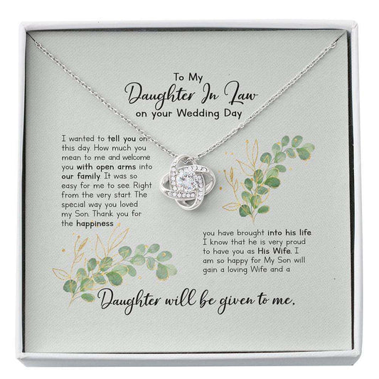 Daughter-In-Law Necklace, Gift For Bride From Mother Of Groom, Bridal Shower Gifts From Mother Of The Groom, Daughter In Law Gift Gifts For Daughter Rakva