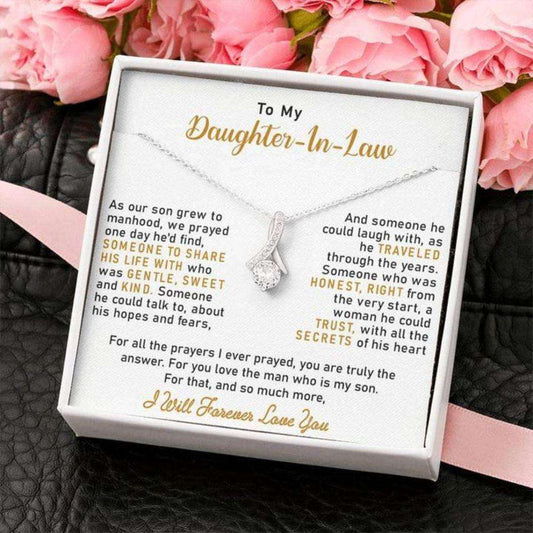 Daughter-In-Law Necklace, Gift For Daughter-In-Law, Daughter-In-Law Gift, Wedding Gift For Future Daughter-In-Law Dughter's Day Rakva