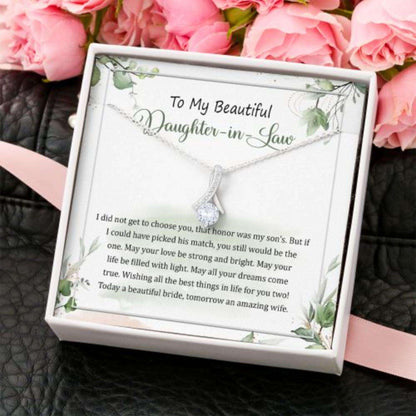 Daughter-In-Law Necklace, Gift For Daughter In Law From Mother In Law On Wedding Day, Gift For Future Daughter In Law Alluring Dughter's Day Rakva