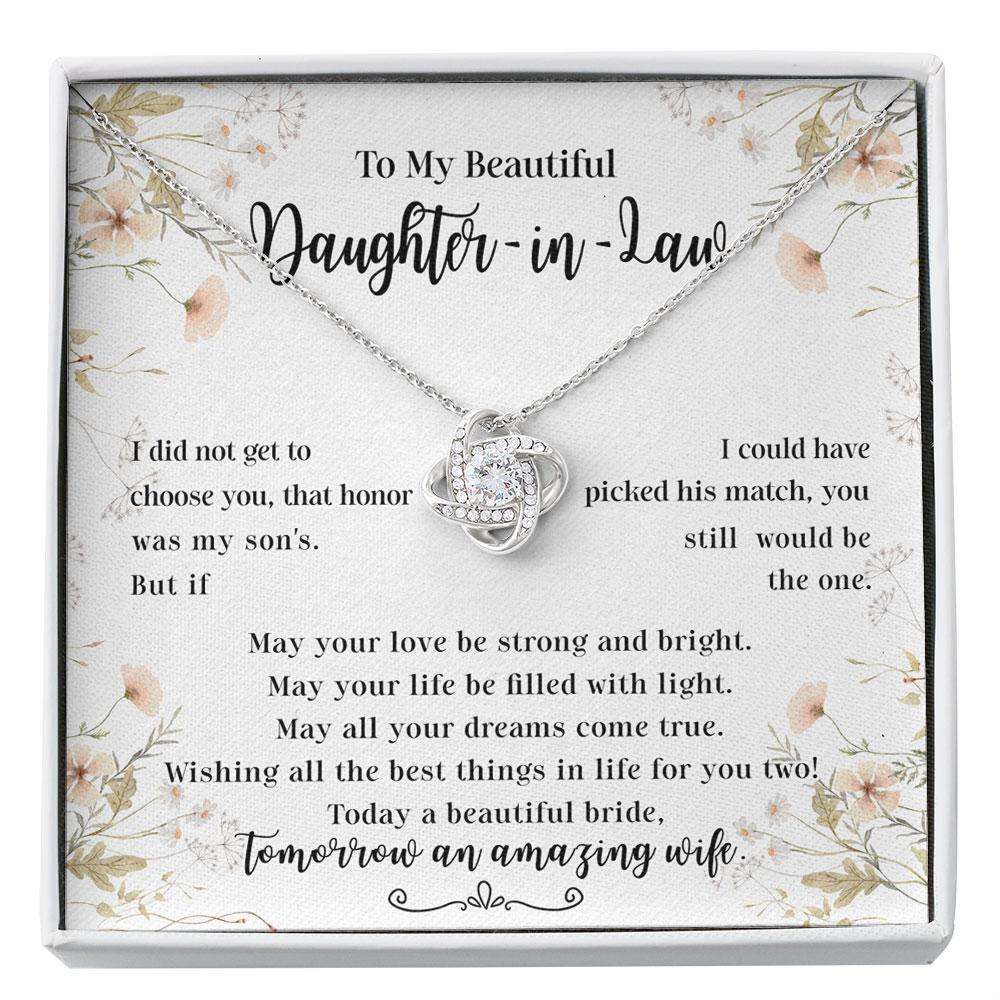 Daughter-In-Law Necklace, Gift For Daughter In Law From Mother In Law On Wedding Day, Gift For Future Daughter In Law Custom Necklace Gifts For Daughter Rakva