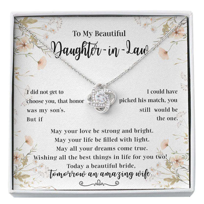 Daughter-In-Law Necklace, Gift For Daughter In Law From Mother In Law On Wedding Day, Gift For Future Daughter In Law Custom Necklace Gifts For Daughter Rakva