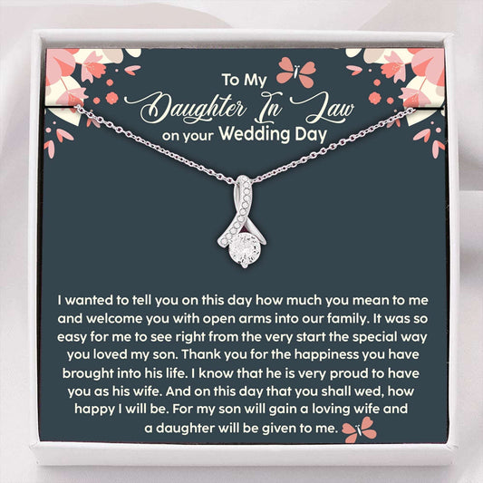 Daughter-In-Law Necklace, Gift From Mother In Law, Future Daughter In Law Gift On Wedding Day Necklace Gifts For Daughter Rakva