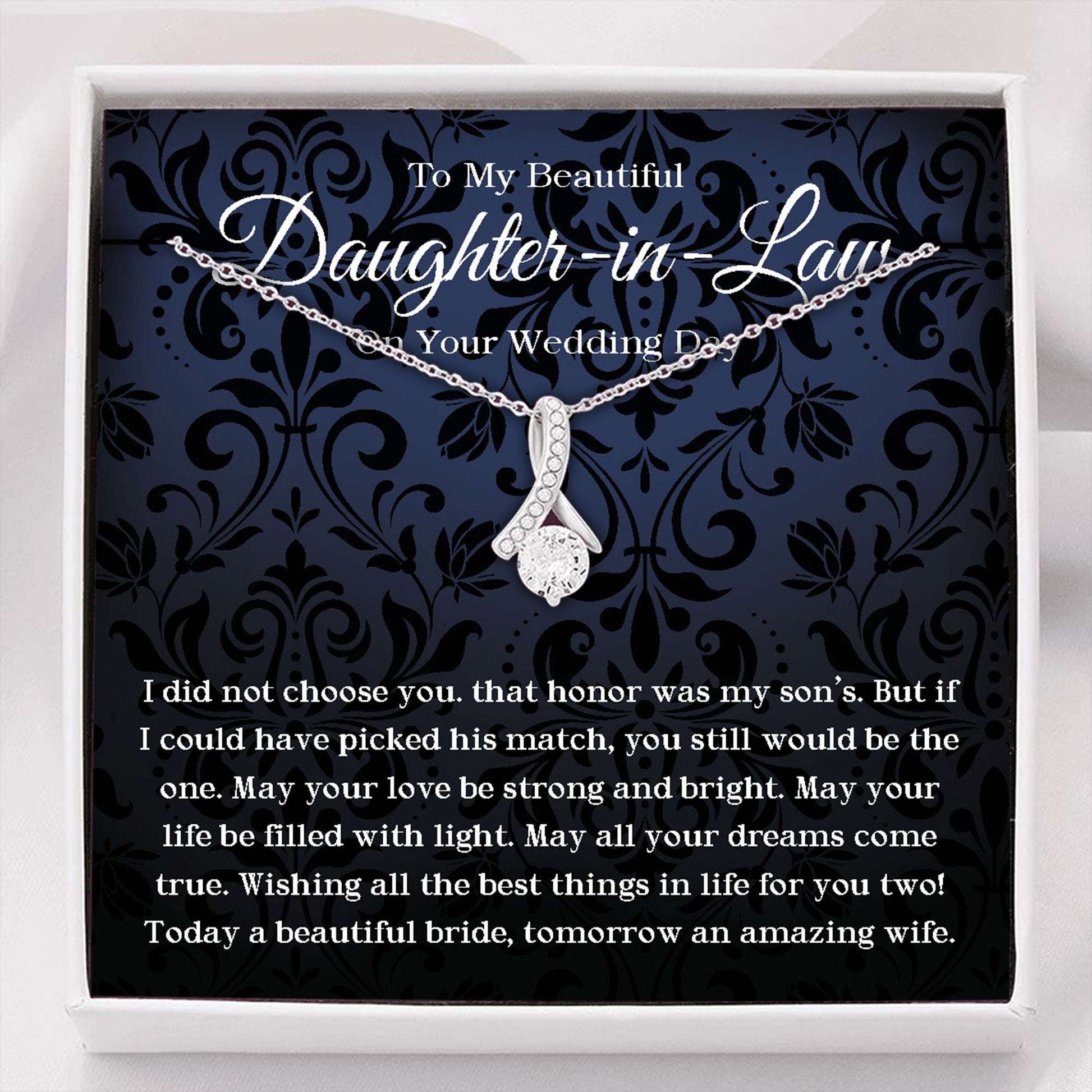 Daughter In Law Necklace Gift On Wedding Day, Future Daughter In Law, Bride Necklace Gift From Mother In Law Gift For Bride Rakva